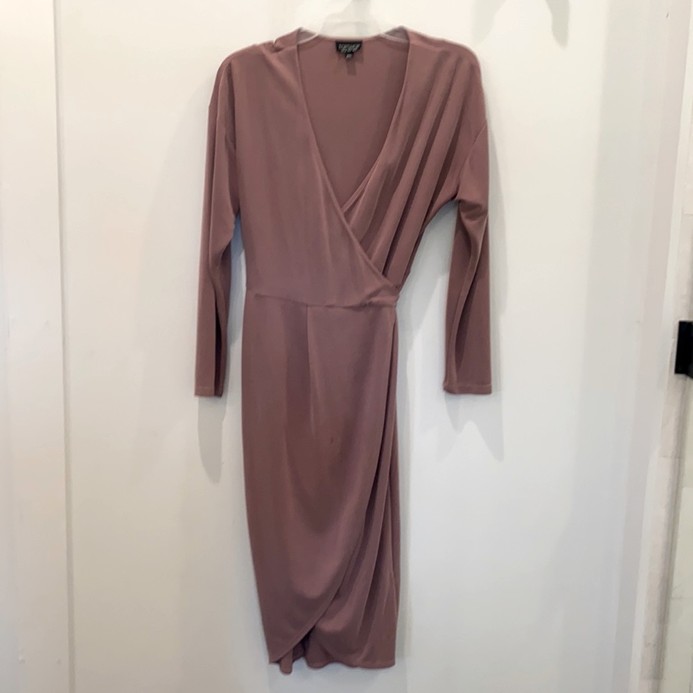 Topshop midi wrap dress, 8